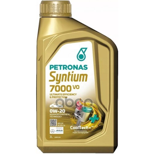 PETRONAS 70721E18eu Syntium 7000 Vo Синт. 0W20, 1Л/20,Api Sp • Ilsac Gf-6A • Acea C6 , Шт Petronas 70721E18eu