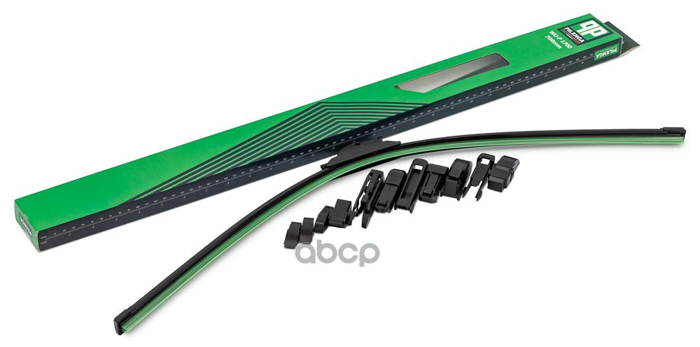 Щетка стеклоочистителя универсальная бескаркасная 700mm,11 адаптеров Универсальные  WU-P1700 PILENGA арт. WU-P1700