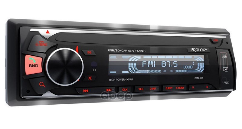 Автомагнитола Prology Cmx-165 ,Usb, Aux ,Bt,Красный Свет PROLOGY арт. CMX-165