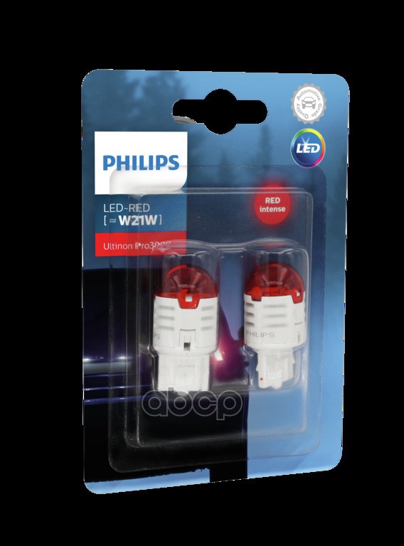Лампа Светодиодная W21 Led Red 11065 U30rb2 Philips арт. 11065U30RB2