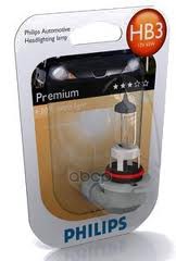 Лампа Philips HB3 12V 60W P20D PREMIUM (blister - 1 шт.) Philips арт. 9005prb1
