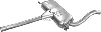 Глушитель Средн Часть Audi: A4 2.6/2.8 V6 94-00 Polmostrow арт. 01.21