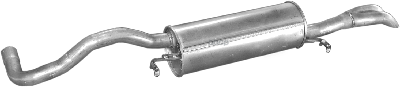 Глушитель Задн Часть Audi: A4 95-00, A4 Avant 96-01 Polmostrow арт. 01.23