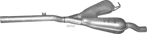 Глушитель Средн Часть Bmw: 520I/523I Polmostrow арт. 03.37