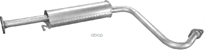 Глушитель Средн Часть Daewoo: Lanos 97-, Lanos Седан 97- Polmostrow арт. 05.08