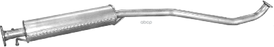 Глушитель Средн Часть Daewoo: Lacetti 1.4 /1.6 10.03- Polmostrow арт. 05.61