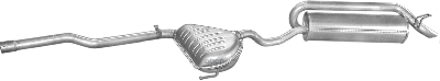 Глушитель Среднзадн Часть Fiat Marea 96-, Marea Weekend 96- Polmostrow арт. 07.170