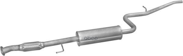Глушитель Средн Часть Fiat: Doblo 1.6 16V 00-05 Polmostrow арт. 07.302