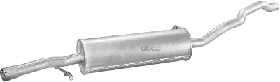 Глушитель Средн Часть Ford: Galaxy 95-, Seat: Alhambra 96-, Vw: Sharan 95- Polmostrow арт. 08.218