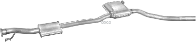 Глушитель Передн+Средн Часть Ford: Scorpio I 88-93, Scorpio I Седан 88-94, Scorpio I Универсал 91-93 Polmostrow арт. 08.48