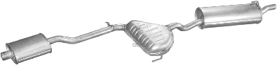 Глушитель Средн+Задн Часть Alfa Romeo: 146 96-01 Polmostrow арт. 16.82
