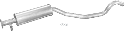 Глушитель Средн Часть Opel: Vectra A 88-95, Vectra A Хечбэк 88-95 Polmostrow арт. 17.38