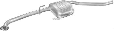 Глушитель Средн Часть Opel: Omega B Универсал 94-99 Polmostrow арт. 17.52