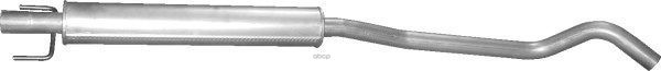 Глушитель Средн Часть Opel: Corsa C 1.7D Hatchback 03-06 Polmostrow арт. 17.545