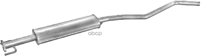 Глушитель Средн Часть Opel: Vectra B 95-02, Vectra B Хечбэк 95-03, Vectra B Универсал 96-00 Polmostrow арт. 17.54