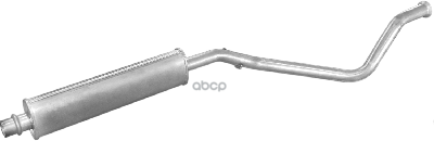 Глушитель Средн Часть Peugeot: 307 2.0 16Vхэтчбек 01- Polmostrow арт. 19.220