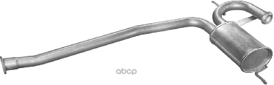 Глушитель Средн Часть Renault: 19 I 88-92, 19 I Chamade 88-92, 19 Ii 92-95, 19 Ii Cabriolet 92-96, 19 Ii Chamade 92-95 Polmos...