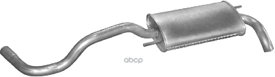 Глушитель Задн Часть Vw: Polo 94-99, Polo 99-01 Polmostrow арт. 30.147