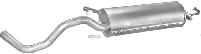 Глушитель Задн Часть Audi: A3 96-, Seat: Leon 99-, Vw: Golf Iv 97-05, New Beetle 99-, New Beetle Кабрио 03- Polmostrow арт. 3...