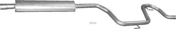 Глушитель Средн Часть Saab: 9-3 1.8T/2.0T 03- Polmostrow арт. 48.08
