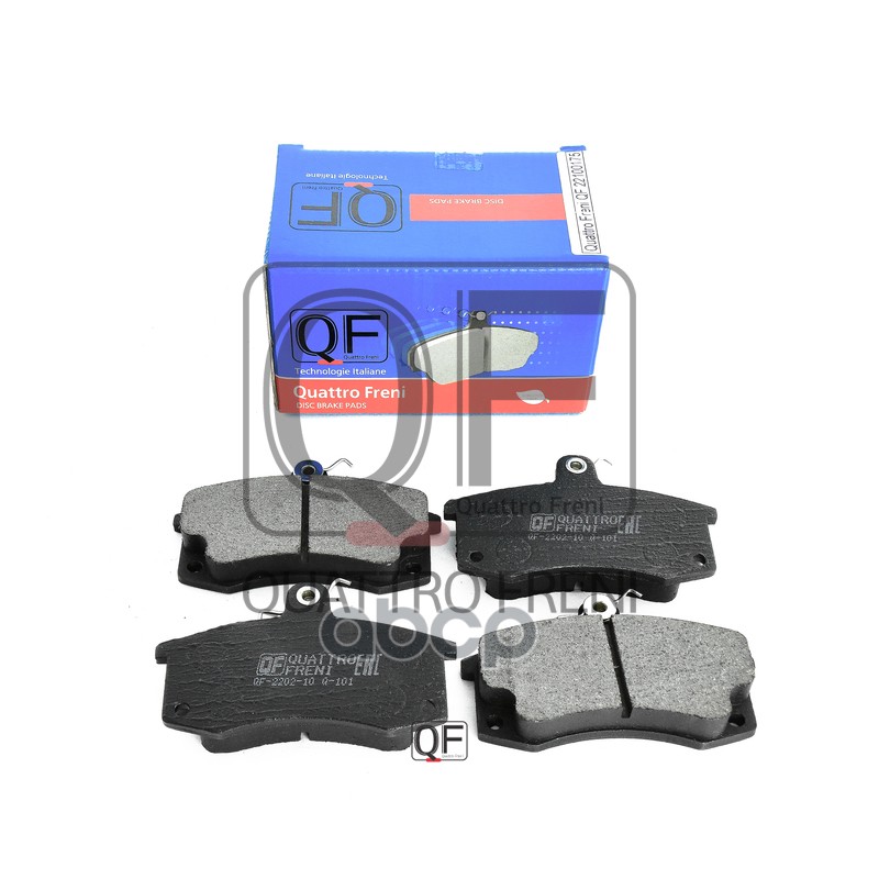 Колодки тормозные дисковые передние к-т LADA 2110-2115  Калина  Priora  2190 Гранта (без эл. дат QUATTRO FRENI арт. qf22100175
