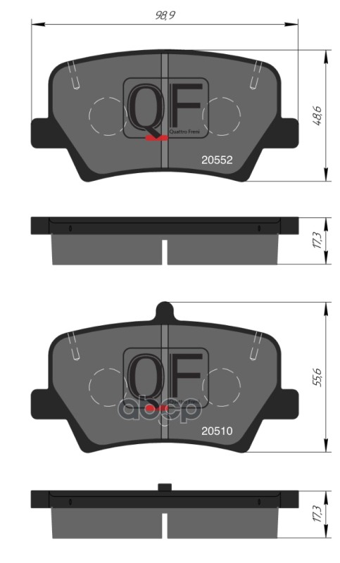 Колодки Тормозные QUATTRO FRENI арт. QF510600