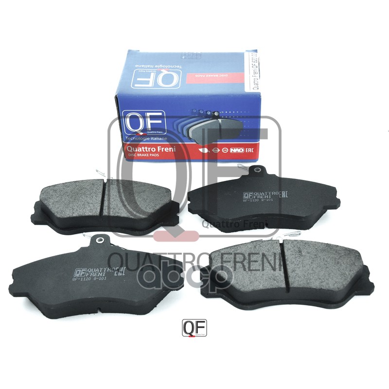 Колодки тормозные дисковые передние к-т без датчика износа QUATTRO FRENI арт. qf62000