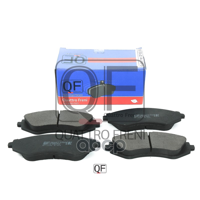 Колодки тормозные дисковые передние к-т Chevrolet Lanos QUATTRO FRENI арт. qf63200