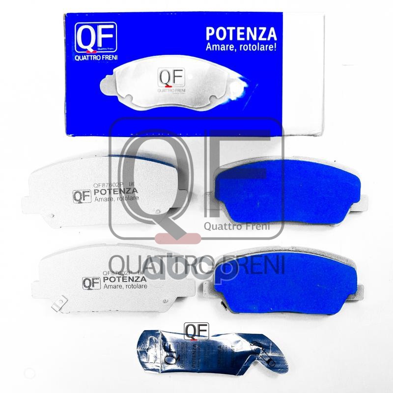 Колодки тормозные дисковые к-т fr  с  механическим датчиком QUATTRO FRENI арт. qf87602p