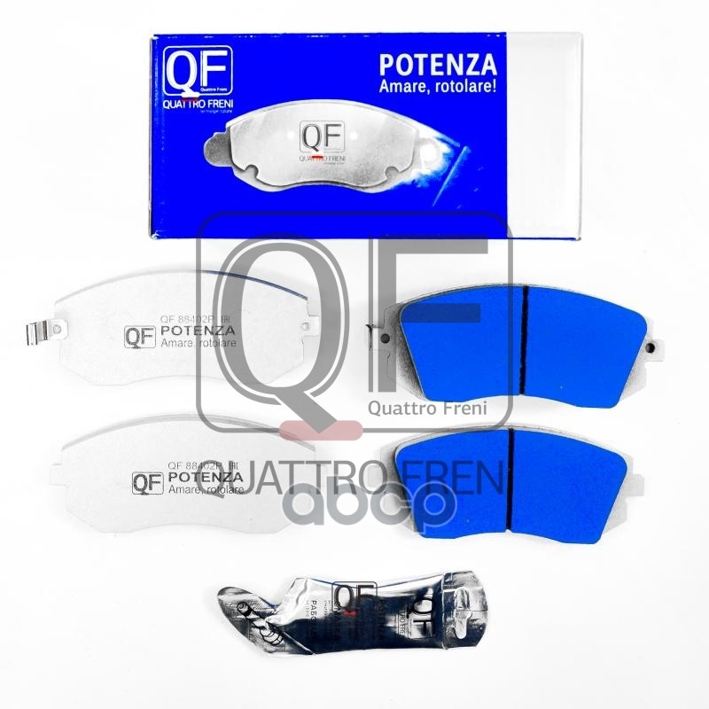 Колодки тормозные дисковые к-т potenza premium series QUATTRO FRENI арт. qf88402p