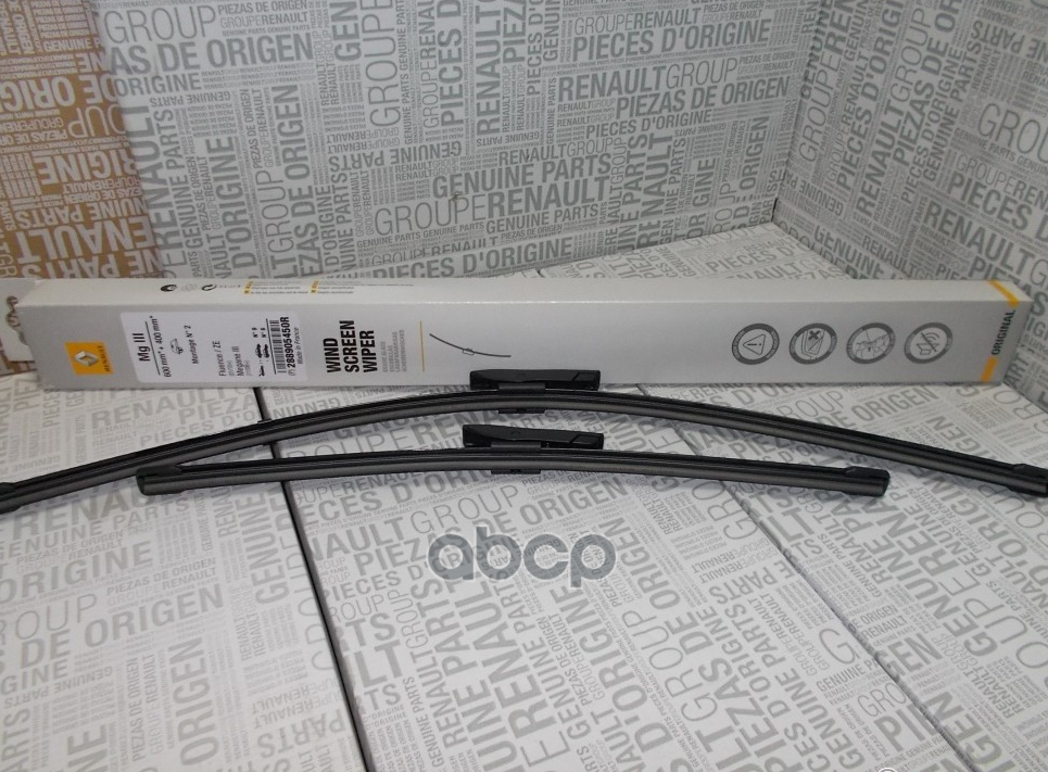 Щетка стеклоочистителя 600/400 мм бескаркасная комплект 2 шт RENAULT 2889 054 50R RENAULT арт. 2889 054 50R