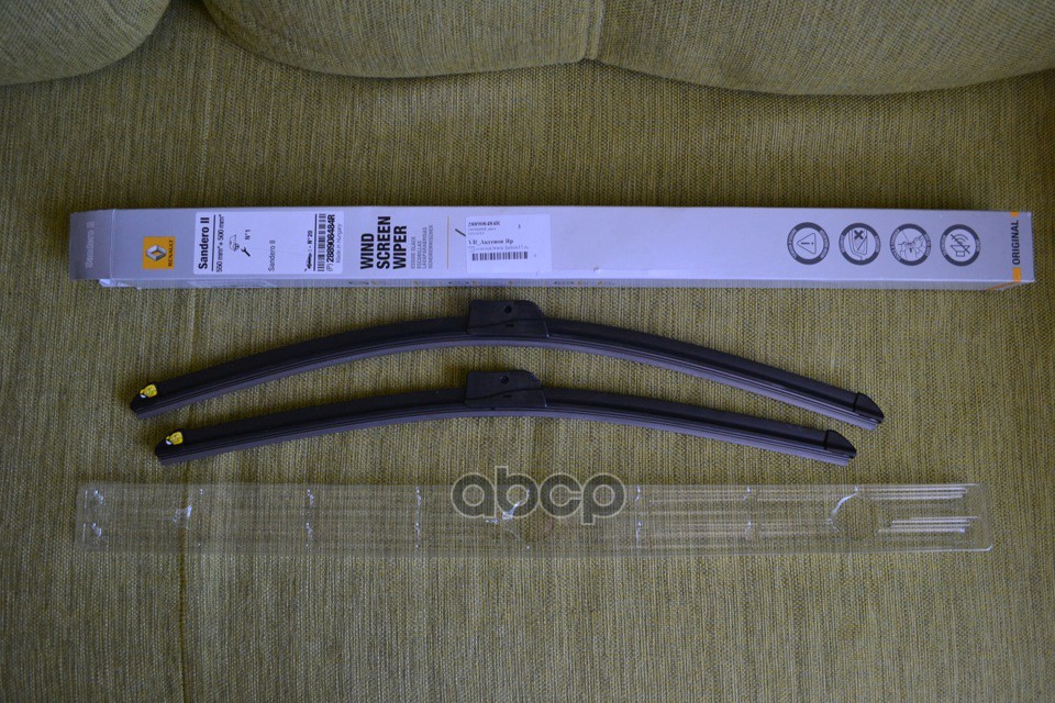 Щетка стеклоочистителя 550/500 мм бескаркасная комплект 2 шт RENAULT 2889 084 84R RENAULT арт. 2889 084 84R