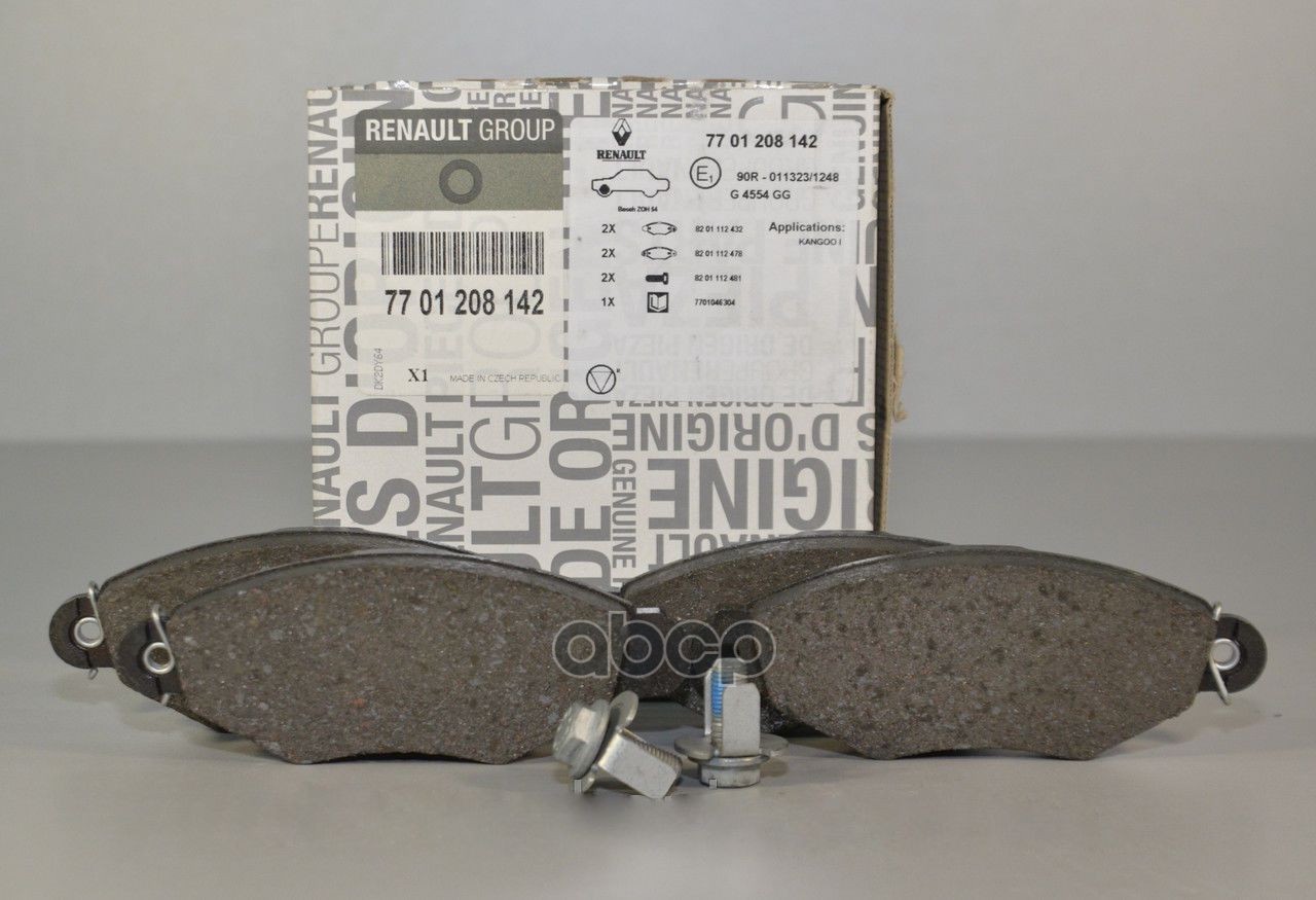 Торм. Колодки Пер. Kangoo RENAULT арт. 7701208142