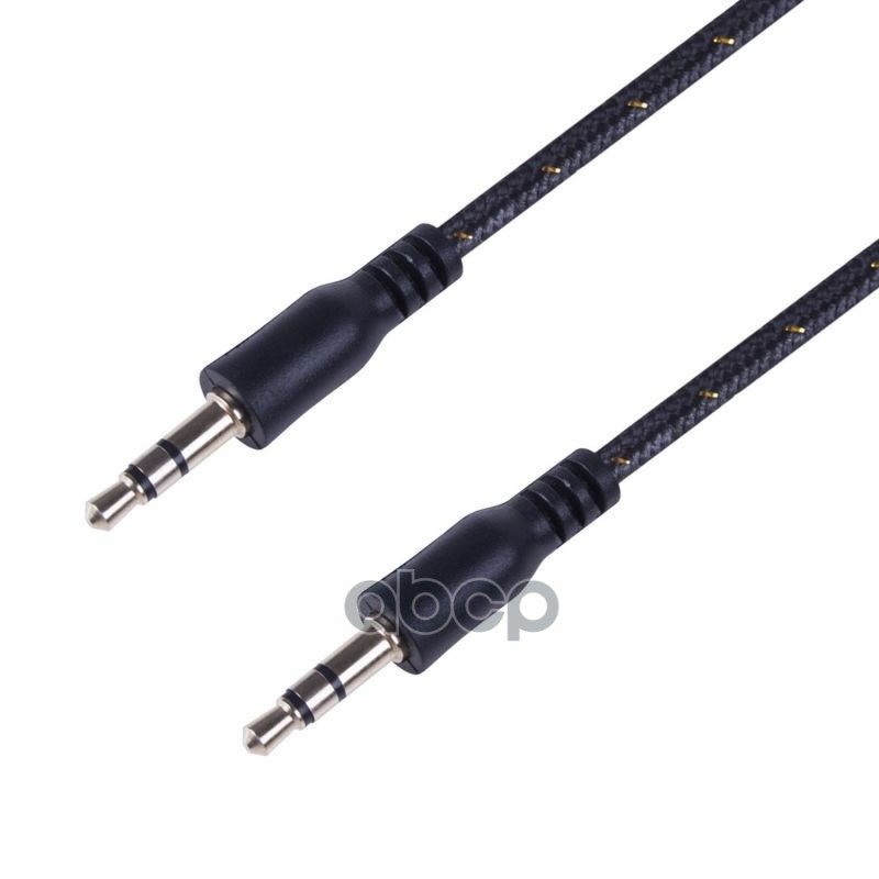 Кабель AUX, MiniJackMiniJack,в тканевой оплетке 1 м черный REXANT 18-4071 REXANT арт. 18-4071