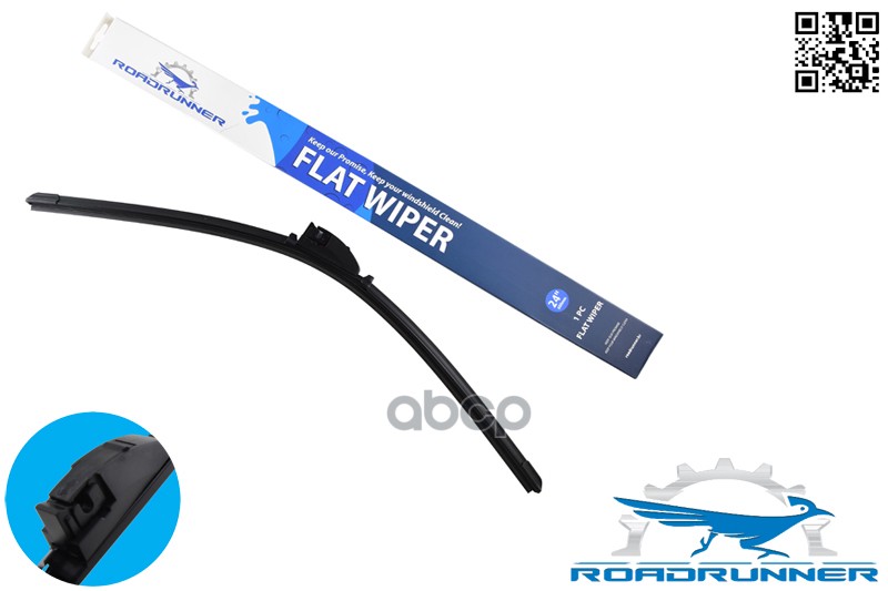 Щетка стеклоочистителя Бескаркасная 600мм RR600FPS ROADRUNNER арт. RR600FPS