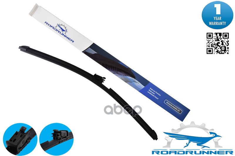 Щетка Стеклоочистителя Бескаркасная 600Мм Rr600fwh ROADRUNNER арт. RR600FWH