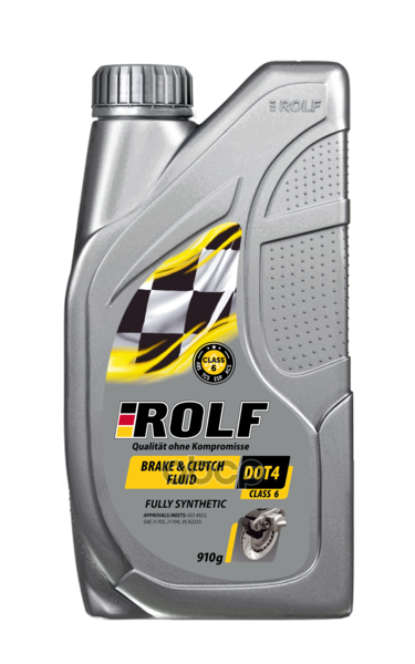 Тормозная жидкость Brake Clutch Fluid DOT 4 1л ROLF арт. 323133