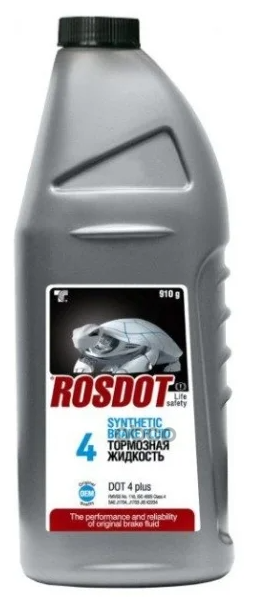 Тормозная жидкость DOT 4, 0,91л ROSDOT арт. 430101H03