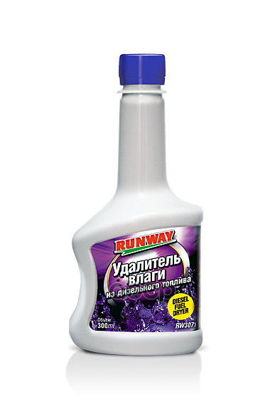 Удалитель влаги из дизельного топлива 300мл RUNWAY арт. rw3071