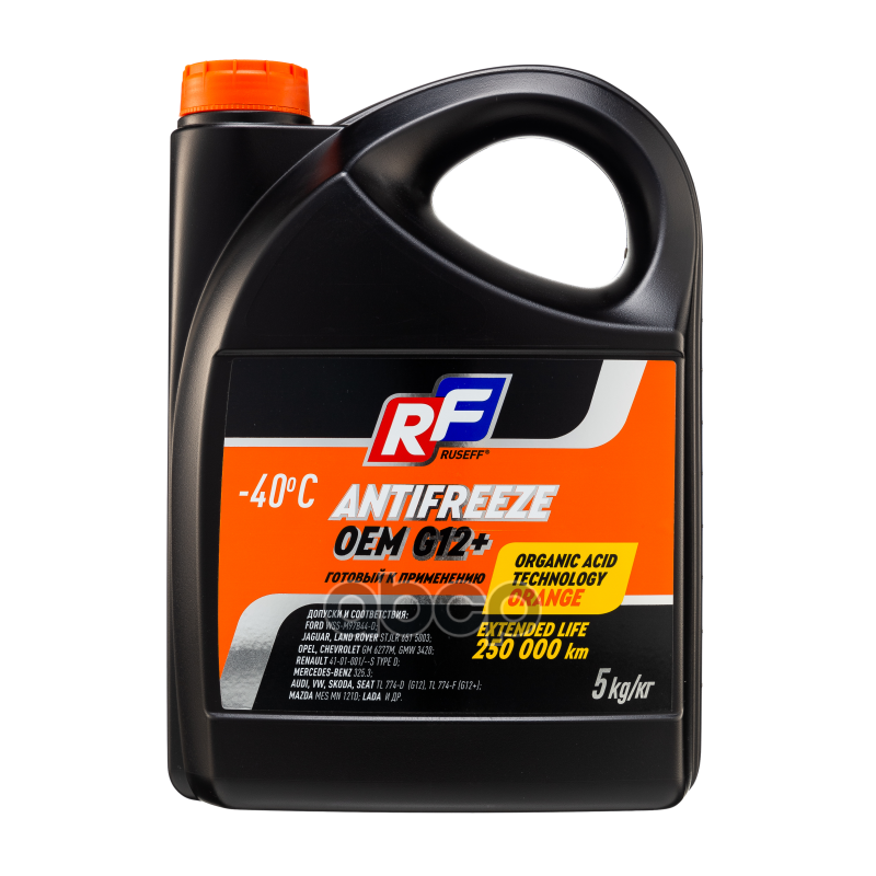 Антифриз Antifreeze Oem G12+ 40 (5Кг) Ruseff 17236N RUSEFF арт. 17236N