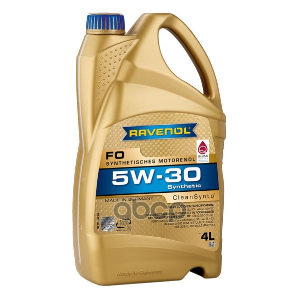 Ravenol Масло Моторное 5W-30 4Л Fo (Синтетика) Ravenol 1111115004