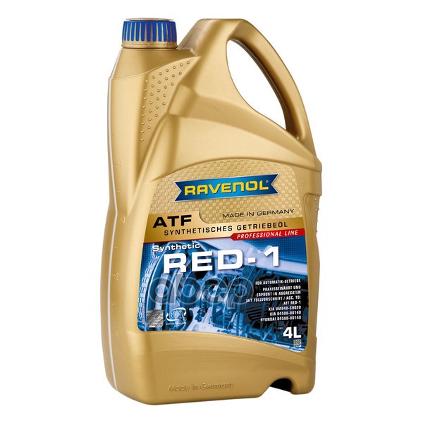 Трансмиссионное масло RAVENOL ATF RED-1 4л (121111700401999) 4014835719095 Ravenol арт. 4014835719095