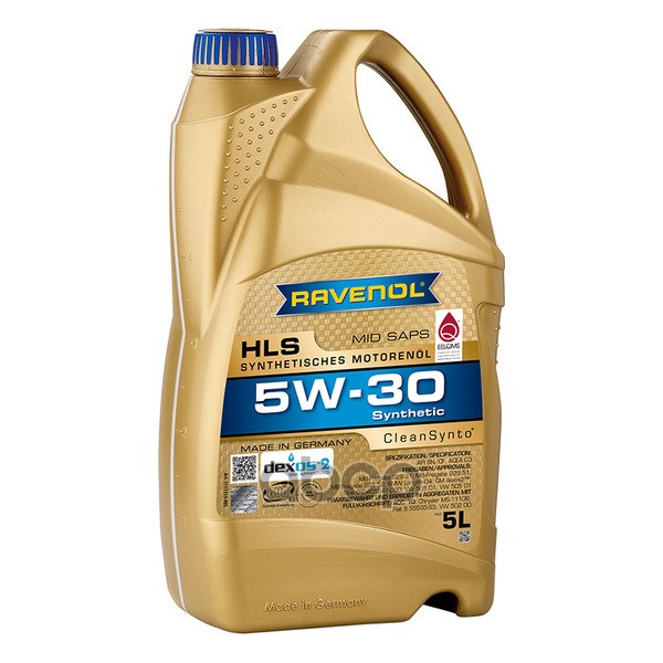 Моторное масло RAVENOL HLS 5W-30 5л (111111900501999) 4014835723054 Ravenol арт. 4014835723054
