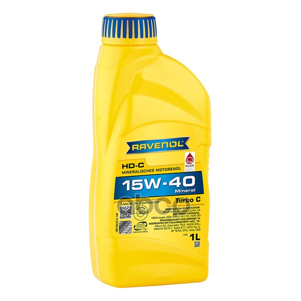 Ravenol Масло моторное Turbo-C HD-C SAE 15W-40 (1л)