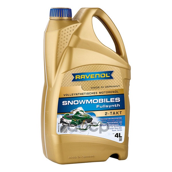 Масло для 2-Такт снегоходов Snowmobiles Fullsynth. 2-Takt (4 л) Ravenol арт. 4014835727991