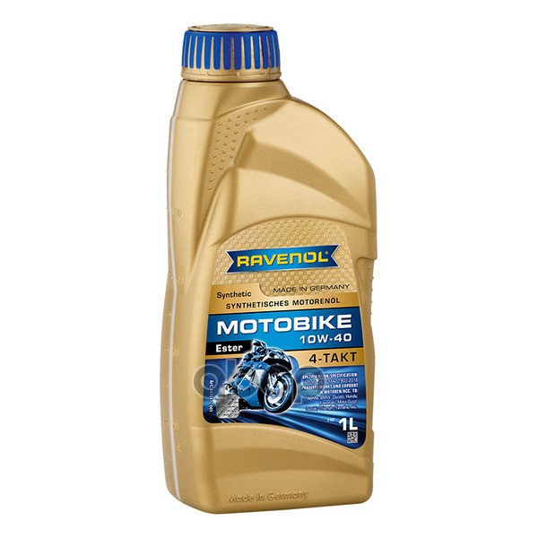 Масло моторное Motobike 4-T Ester SAE 10W-40 (1л) Ravenol арт. 4014835731110