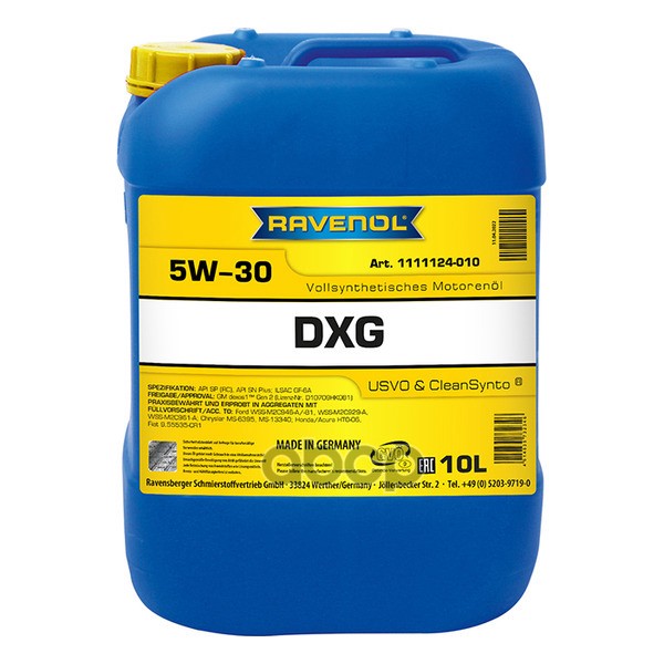 Ravenol Моторное масло RAVENOL DXG 5W-30 10л (111112401001999) 4014835732346