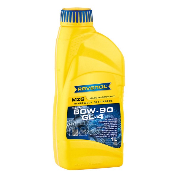 Масло трансмиссионное Getriebeoel MZG SAE 80W-90 GL-4 (1л) Ravenol арт. 4014835734616