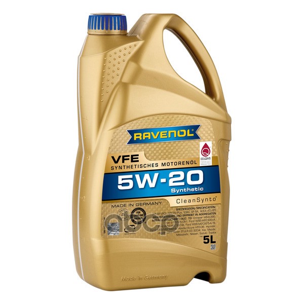 Масло моторное VFE SAE 5W-20 (5л) Ravenol арт. 4014835846067