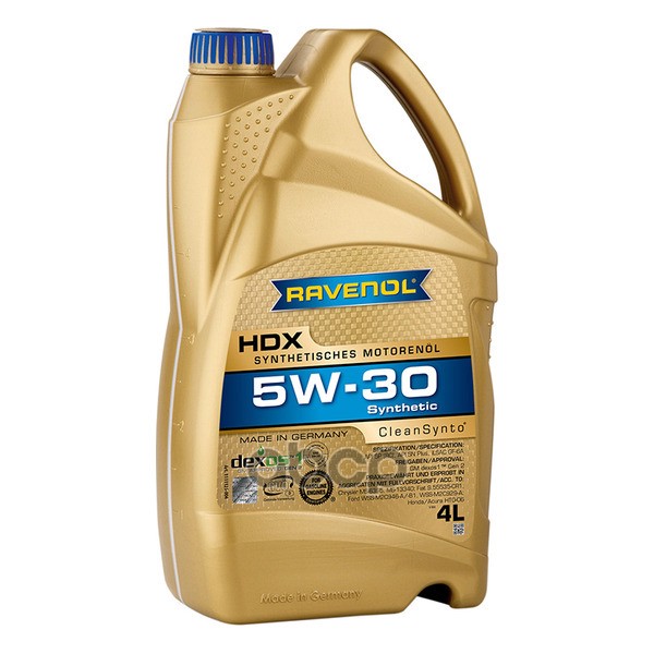 Ravenol Моторное масло RAVENOL HDX 5W-30 4л (111112500401999) 4014835858572